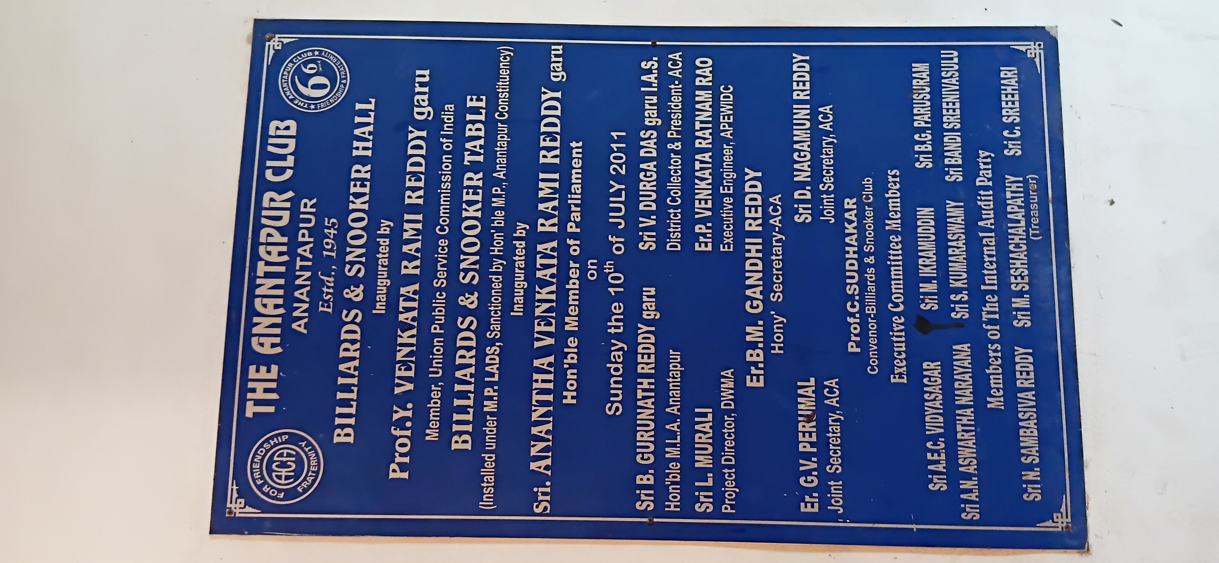 Inauguration Milestones